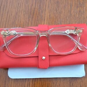 *COPY* Chrome Hearts Clear +1.75 Reading Glasses